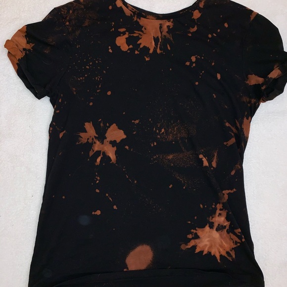BLACK BLEACHED TEE! - Picture 2 of 3